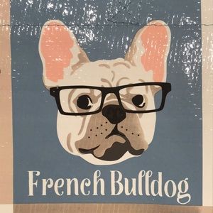 Frenchie Bulldog Pug Boxer L reusable tote bag